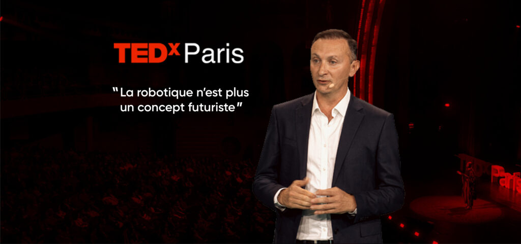 Intervention TEDxParis robotique intelligente IA – Innov8 Group au Grand Rex